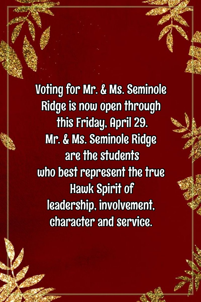 Seminole Ridge SGA tweet media