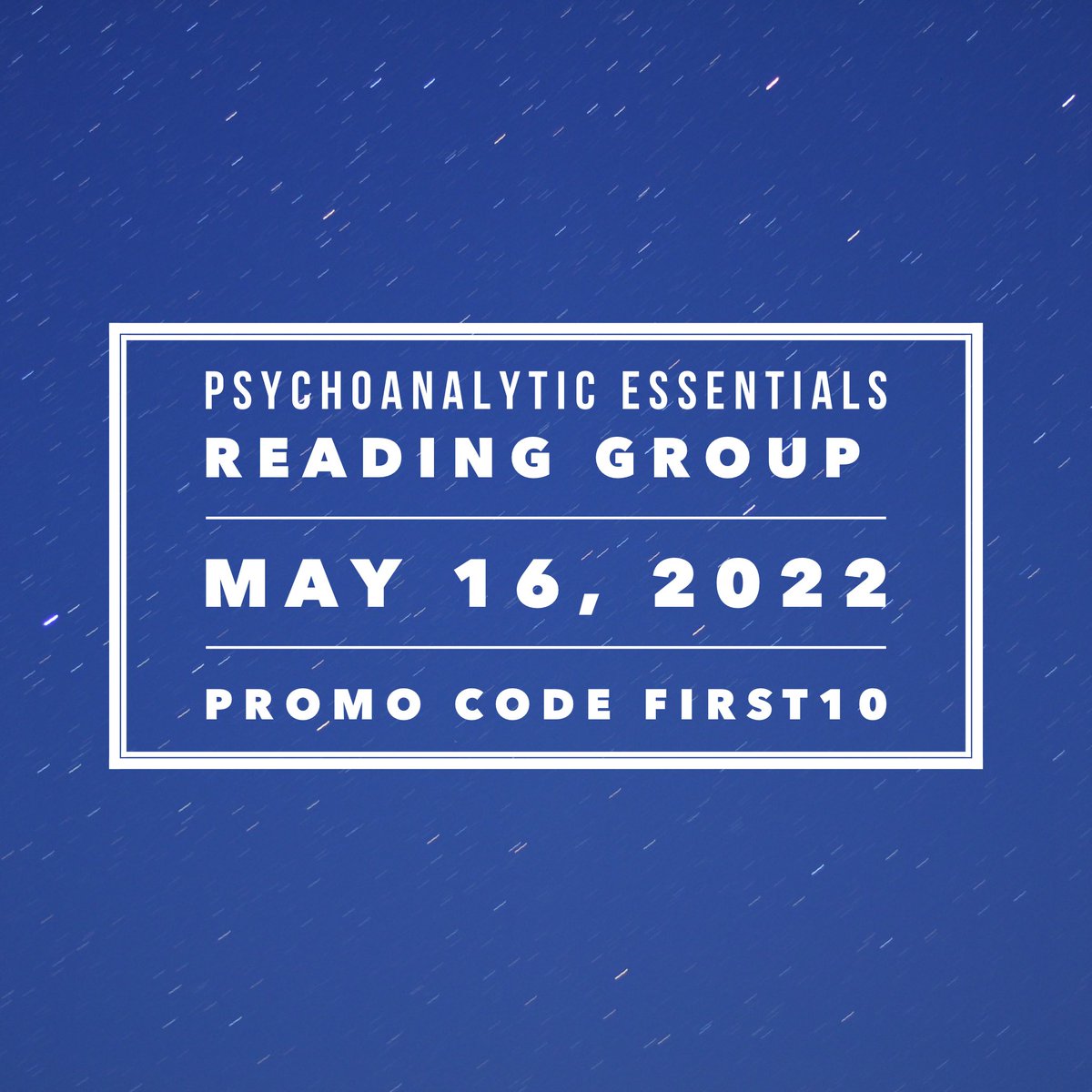 Mental health professionals are invited to join me for our first virtual Psychoanalytic Essentials reading group. $10 off to the first 10 people who register. And 3 CE credits through CPA! eventbrite.com/e/315838169467…