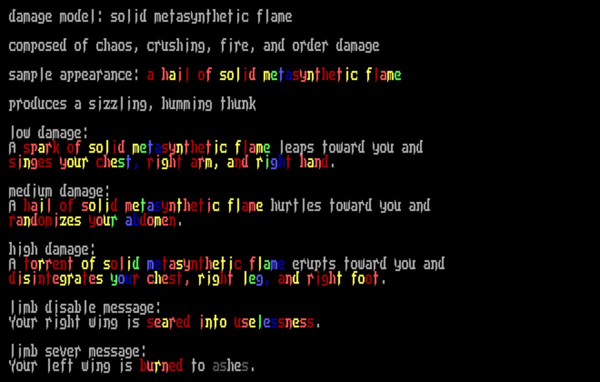 lostsoulsdamage's tweet photo. ＳＯＬＩＤ  ��ＥＴＡＳＹＮＴＨＥＴＩＣ  ＦＬＡＭＥ

composed of chaos, crushing, fire, and order damage

produces a sizzling, humming thunk https://t.co/eCrQ7KGkNO