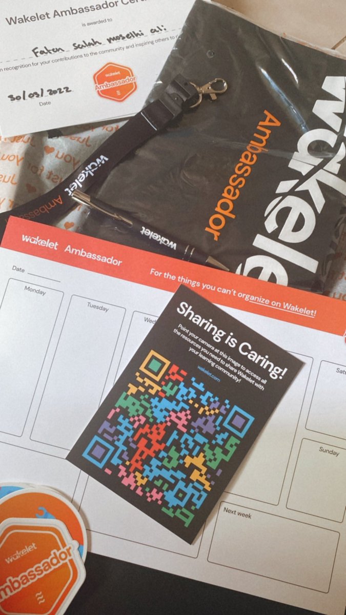 fatens84's tweet photo. Just i received my #WakeletCommunityLeader swags! I liked the all🥳 ❤️🍓⚘🎊
Thank you @wakelet
@Amy_Wakelet
@MisbahGedal
@Adamhowarth32
@JBDbiz
#WakeletWave 
#WakeletAmbasssador 
#WakeletPD https://t.co/HSWcGKlyh3