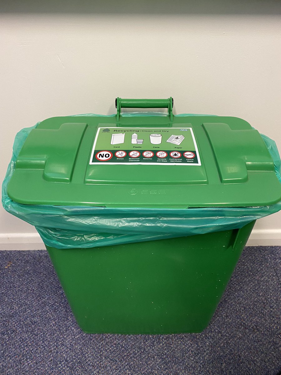CUH_RespNurses's tweet photo. As part of the @ThinkGreen_CUH we’ve got a #recycling bin for our office now! https://t.co/7obZoFsx4V