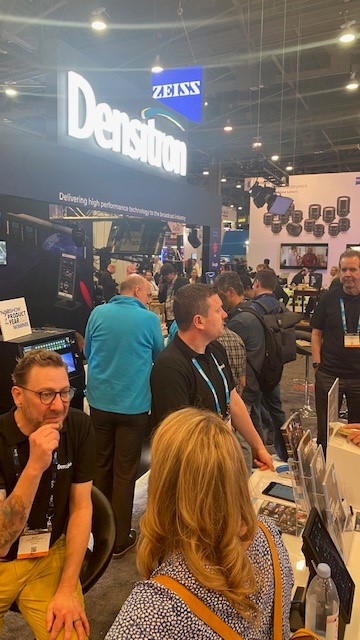 Densitron's tweet photo. The final day @NABShow! It's started off as it has each and every day - BUSY! Come and join us for one last time on Booth C7418.
#Densitron #ControlSurfaces #ControlSystems #Broadcast #AV #UReady #IDS #Tactila #TFTDisplays #HMI #HDMI #NABShow #NAB2022 https://t.co/wJRSb63WD7