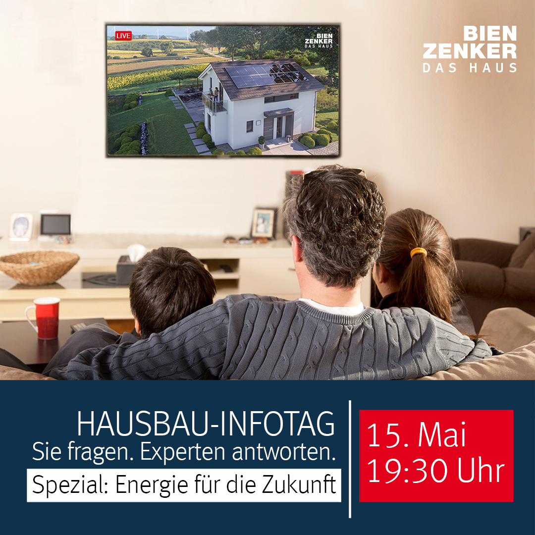 Bien_Zenker's tweet photo. SCHALTEN SIE EIN:
Der Bien-Zenker Hausbau-Infotag Online

🗓 Sonntag, 15. Mai 2022
🕢 ab 19:30 Uhr
🎥 live auf Facebook und YouTube

Mehr Informationen zum Hausbau-Infotag und zum Gewinnspiel finden Sie hier: https://t.co/ZmgvO01pkE https://t.co/jdqrcE8Oij