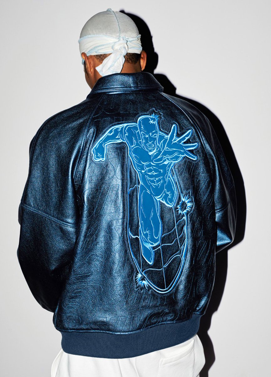 DropsByJay в X: „Supreme/Silver Surfer The Leather Varsity DropsByJay в X: „Supreme/Silver Surfer The Leather Varsity