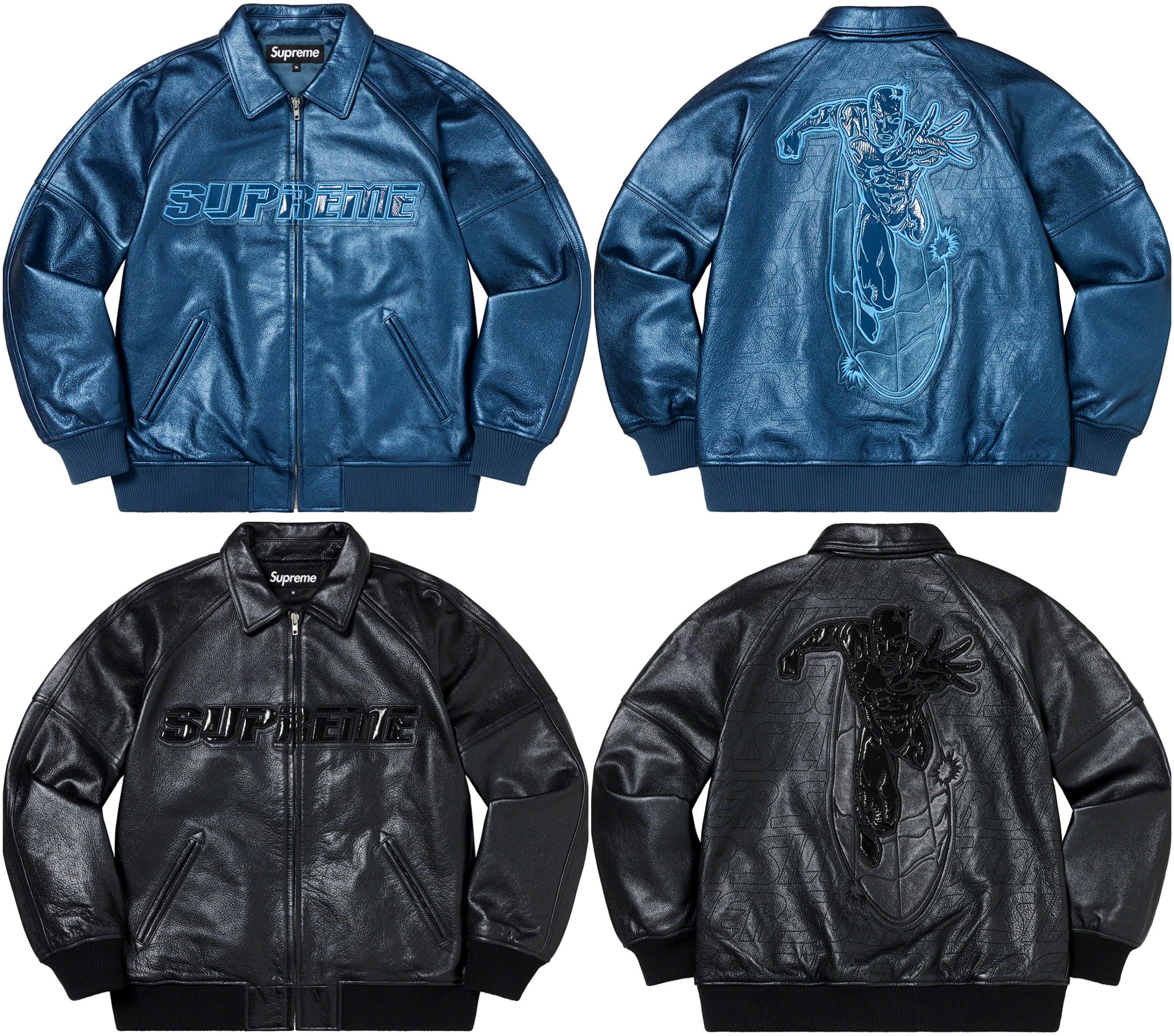DropsByJay в X: „Supreme/Silver Surfer The Leather Varsity DropsByJay в X: „Supreme/Silver Surfer The Leather Varsity