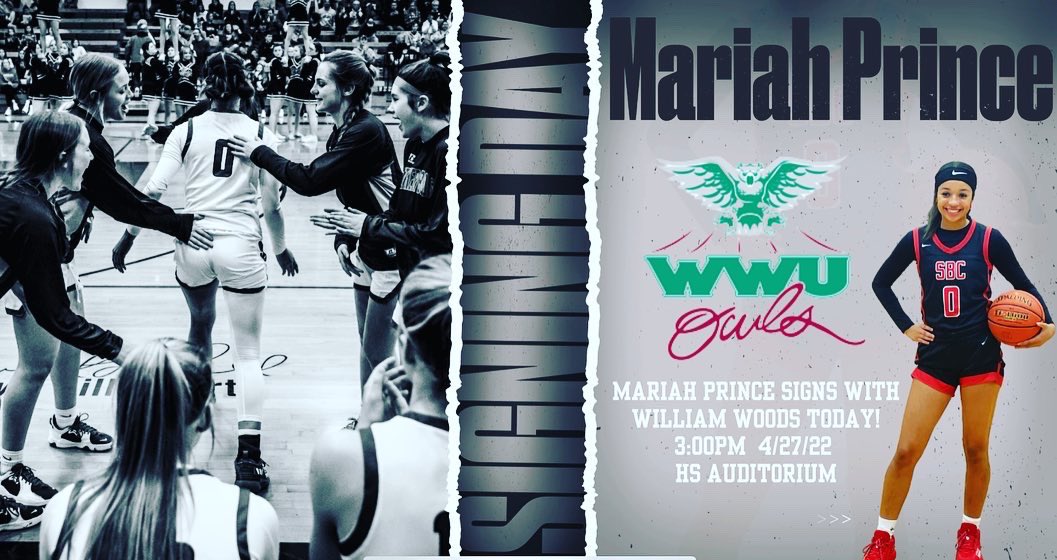 ladyeagles_sbc's tweet photo. Mariah Prince &amp; Jersee Wren sign with William Woods today at 3pm in the HS Auditorium! Congrats to you both on this next chapter and can’t wait for you do to big things at WWU!@wwuowlsWBB @T_Nash__ @SoBoCoAthletics @RodKRCG13 @OchoK_ @KOMUsports https://t.co/nHfuHQJK3c