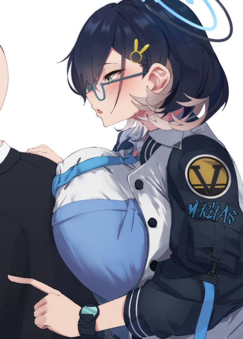 先生のセキュリティをチェックするチヒロ 