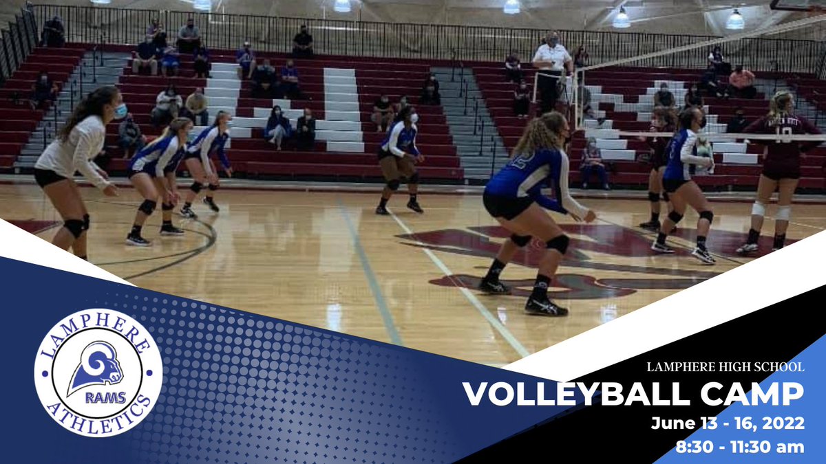 Lamphere Summer Volleyball Camp for girls entering grades 4-8 next year.  Join Coach Waidknecht and the LHS Varsity Rams for a week full of fun and fundamentals.  More info >> lamphereschools.org/news/lhs_summe…
  #wearelamphere