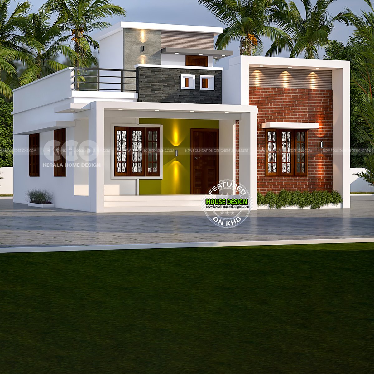 keralahomeplan's tweet image. Beautiful small budget house 1200 sq-ft

(112 square meter) (134 square yards)

Ground floor area : 1070 Sq-Ft
First floor area : 132 Sq-Ft
Total area : 1202 Sq-Ft

keralahousedesigns.com/2022/04/beauti…

#smallhouse #singlefloorhouse #keralahomedesign #keralahomeplan #3drendering