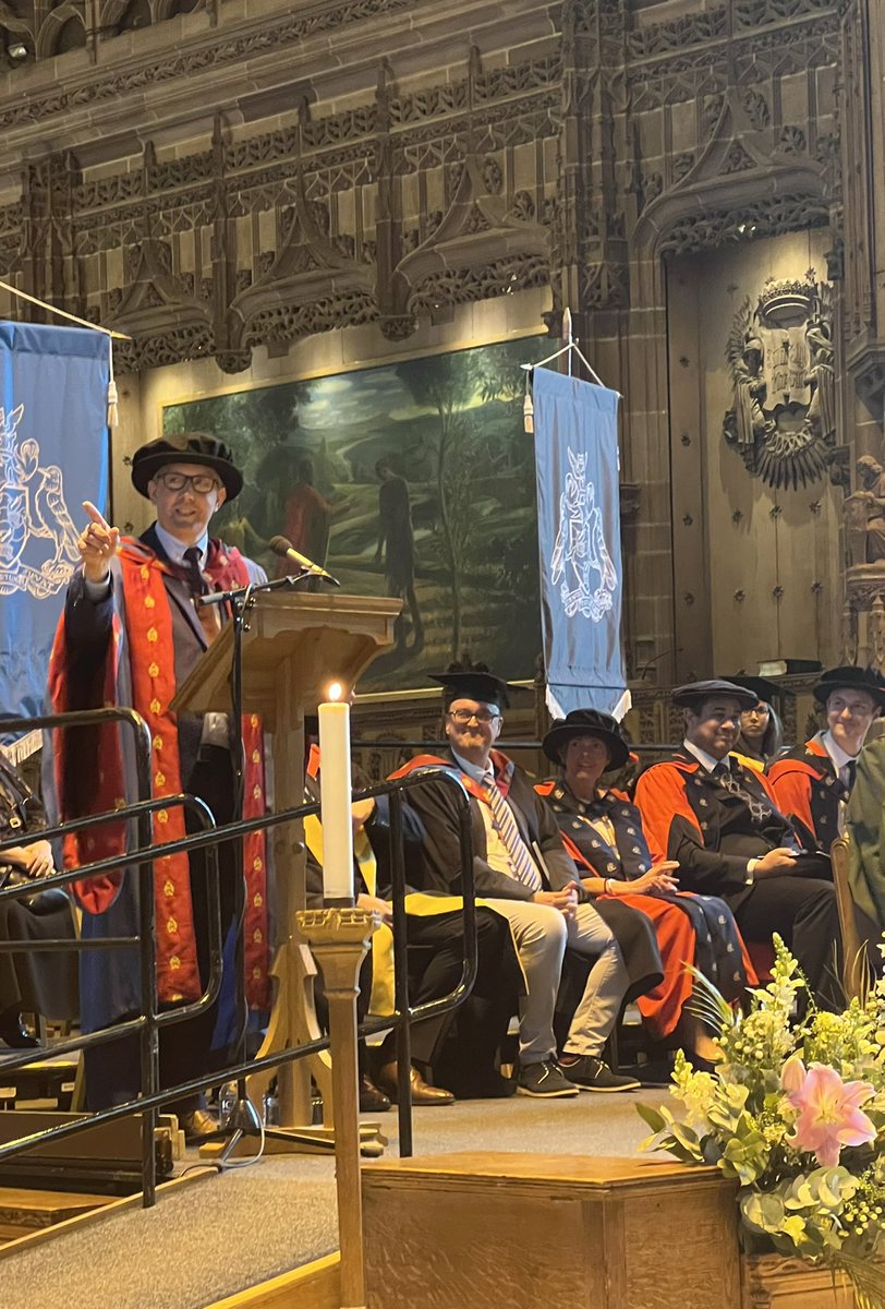 “35 years ago, I was sat where you are, two rows back from the left” LJMU’s PVC Research and Enterprise and former LJMU student, Keith George @KPGeorge66, congratulates @LJMULaw & @LJMUbusiness graduates at our final ceremony of the day 📸 #ljmugrad #classof2020