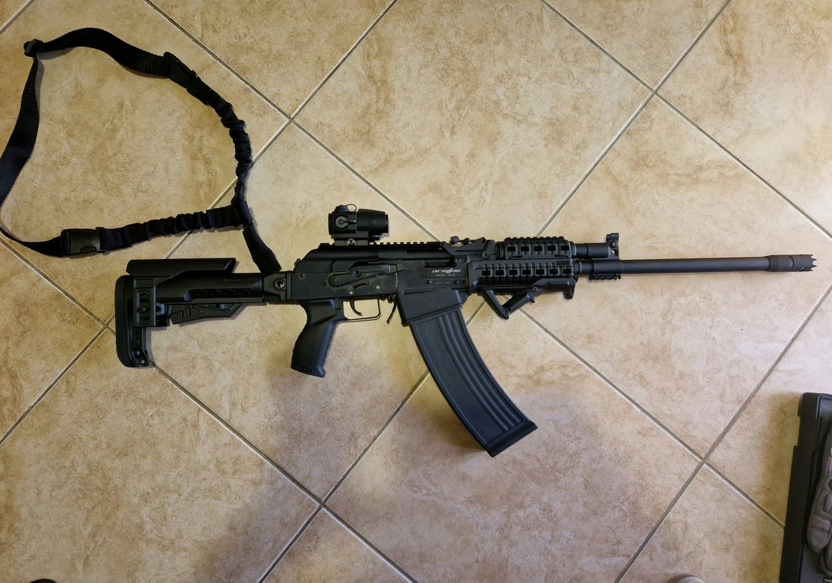 DimitrisDamian4's tweet photo. My RS-S1 12Gauge AK Setup! #RSS1 #AK74 #KALASHNIKOV #12gauge #shotgun #armsan #armtac #AK74M https://t.co/4koZoiADNZ