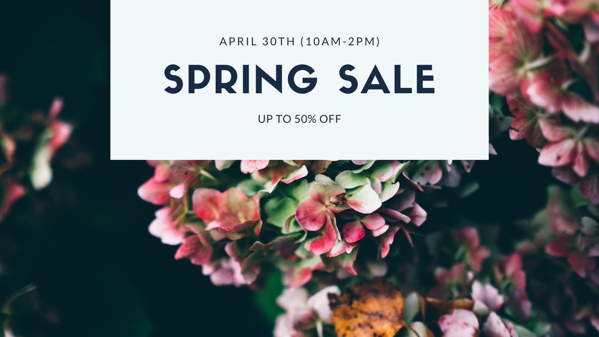 Don't miss our Spring Sale! April 30th from 10am-2pm. Shop discounted items! #HNSpringSale #GoRedHawks