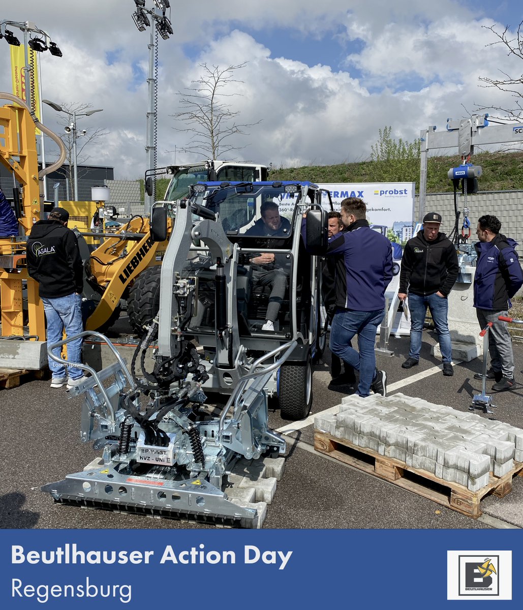 ProbstHandling's tweet image. Today we‘ve attended the Beutlhauser Action Day in Regensburg. The first big gig for our new VM-X-PAVERMAX 😀

#beutlhausergruppe #beutlhauser #actionday