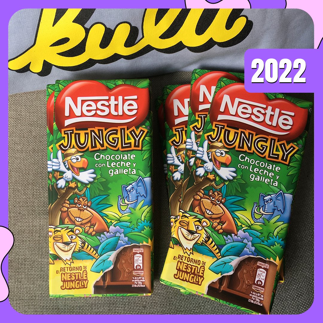 #Concours KULTT😎
On vous fait gagner ces tablettes du chocolat culte "Merveilles du Monde" baptisé maintenant "JUNGLY" en Espagne (introuvables en France).
🍫🍫🍫🍫🍫🍫
🦁RT + Follow <a href="/kultt_fr/">KULTT💙</a> 
🦓2 tablettes JUNGLY à gagner! (3 gagnants)
🐒Tirage : 1 Mai 2022