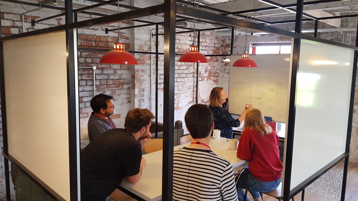 It's been wonderful to see the translation of architectural drawings into real, dynamic spaces, now that we are using our new premises. Here's Reporting Officer Hannah Brown running collaborative drop-in reporting sessions, offering training and advice on kilns and ploughing!