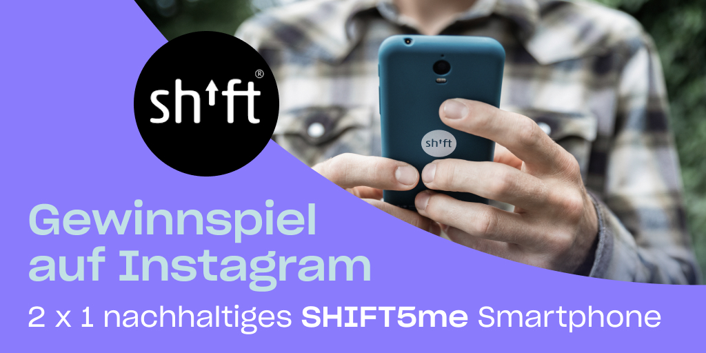 📱 #Gewinnspiel auf Instagram 🍀
Wir verlosen 2 x 1 SHIFT5me Smartphone von @shiftphones auf unserem Instagram-Kanal. Du möchtest ein nachhaltiges Smartphone aus Deutschland gewinnen? Dann kannst du jetzt teilnehmen ➡️ instagram.com/p/Cc0sEfmqcsh/
#Giveaway