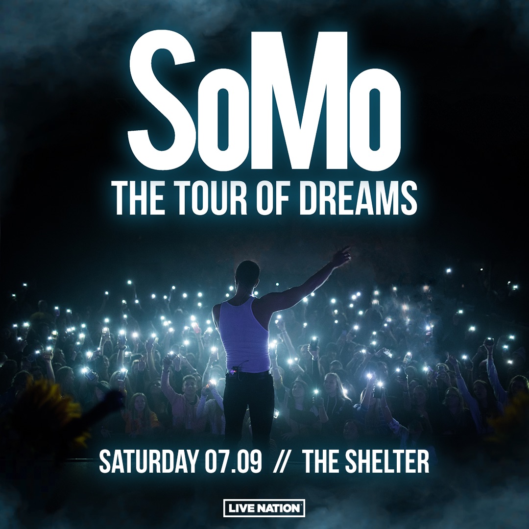 StAndrewsHall's tweet photo. JUST ANNOUNCED 🎤 @OfficialSoMo is coming to The Shelter on Saturday, July 9!

🎟️ Unlock presale tickets Thursday at 10am with the offer code ROADIE. General tickets on sale Friday at 10am: https://t.co/PlKf3rjHzM https://t.co/jNRtJiOtzR