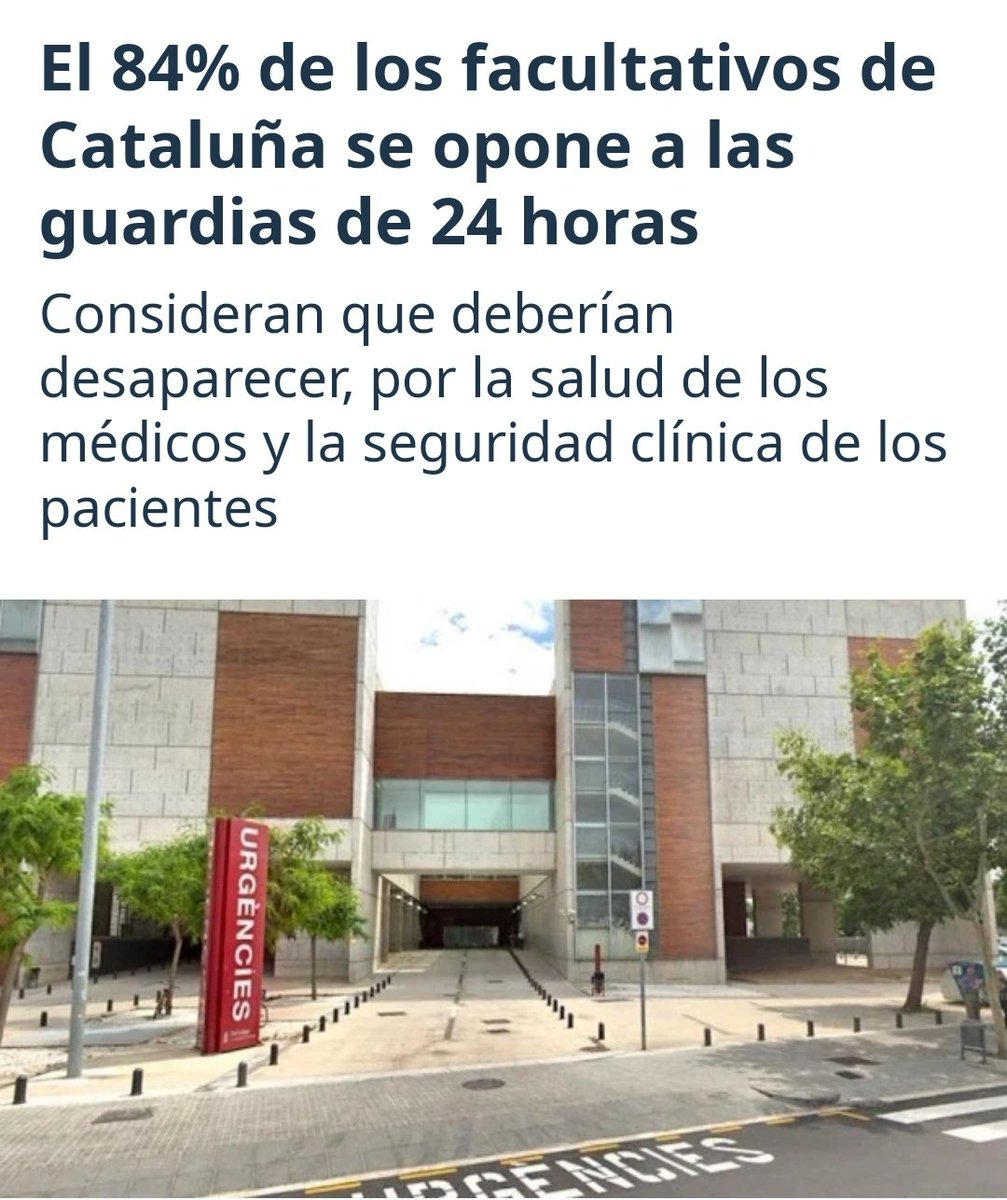 Medicilio's tweet photo. "Son los médicos los que quieren hacer guardias de 24h"

CLARO QUE SÍ MARICARMEN

Y ese 16% lo que le da miedo es el salario que se nos queda sin las guardias, me juego la mano derecha.
Es la trampa de que tu sueldo dependa de hacer turnos fuera de horario laboral. https://t.co/RcerGZzwsA