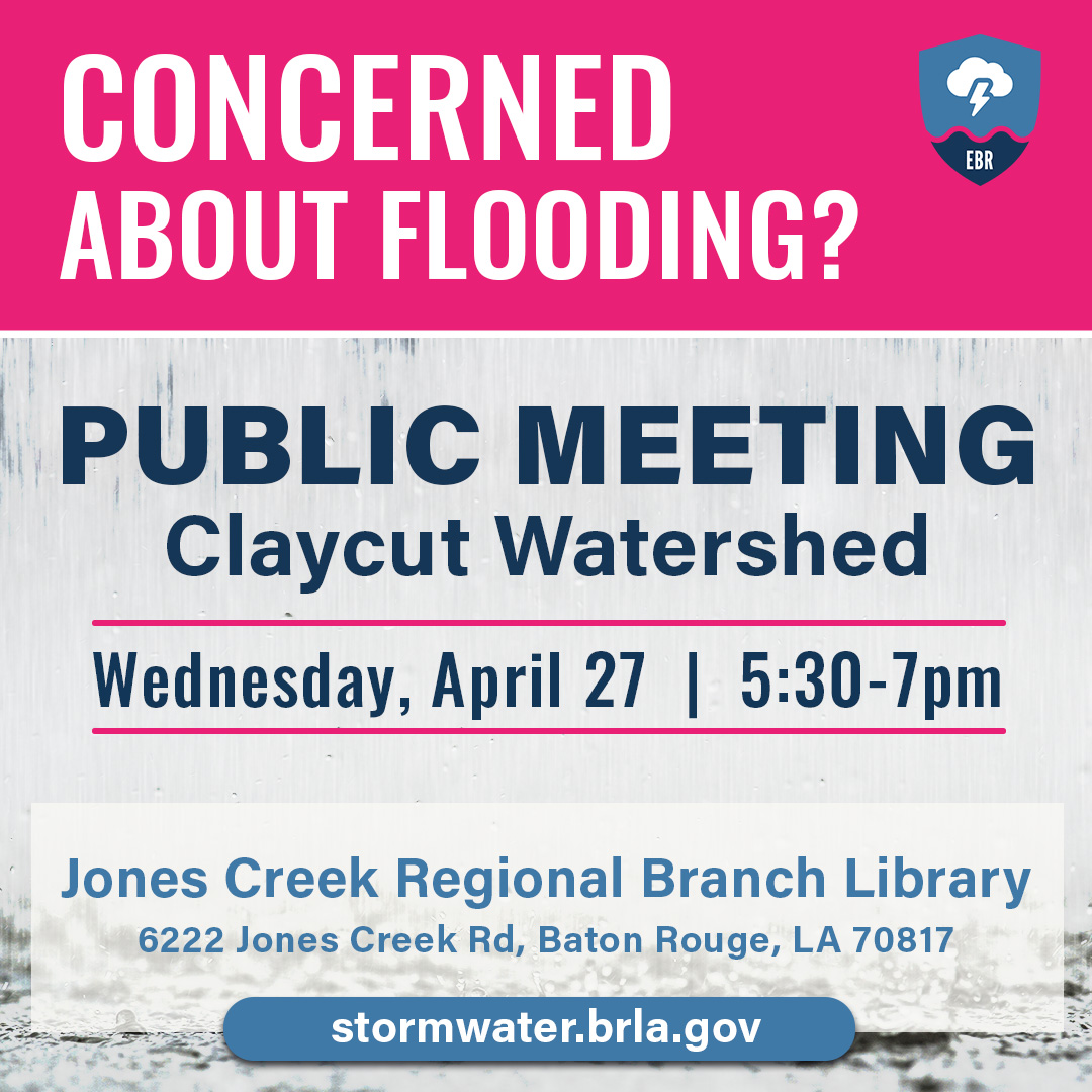 Live in the following neighborhoods?
Jefferson Terrace, Old Jefferson, Shenandoah, Woodlawn.

Your public meeting is TONIGHT at the Jones Creek Regional Branch Library! 

All the meetings are held from 5:30-7PM you are welcome to come by at any point during that timeframe.