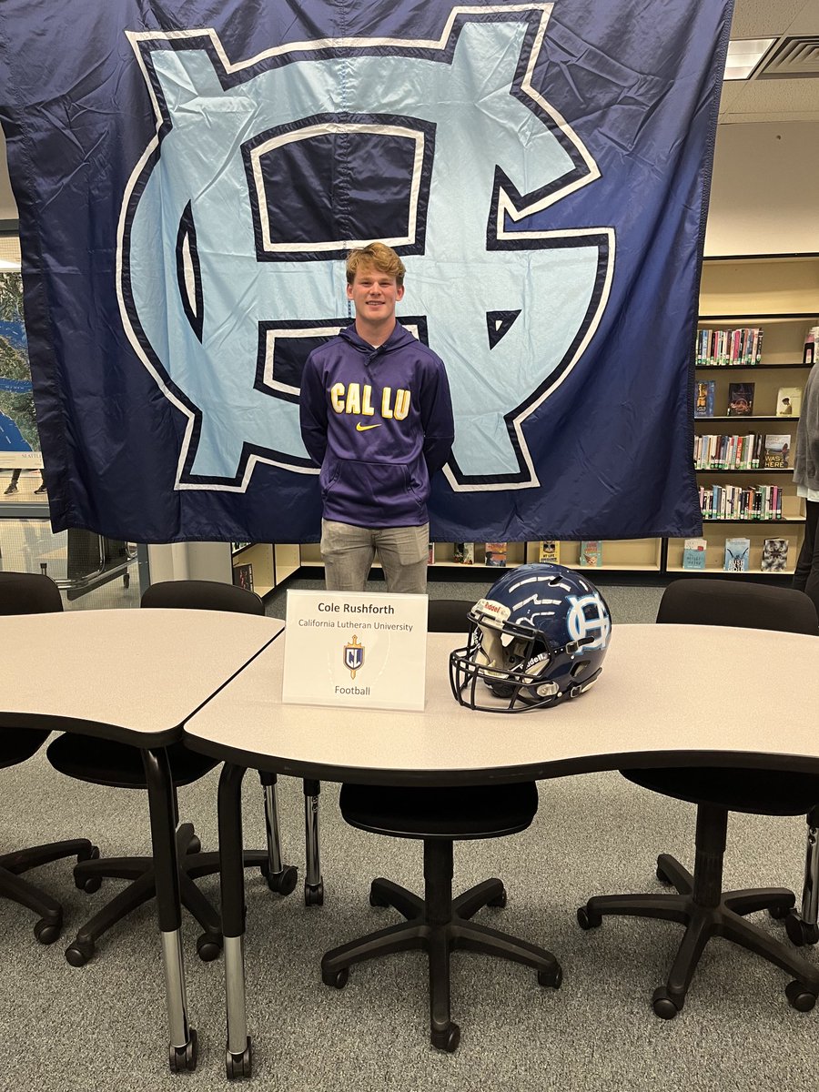 Best of luck to Cole Rushforth as he heads off to the California Lutheran University football program.
