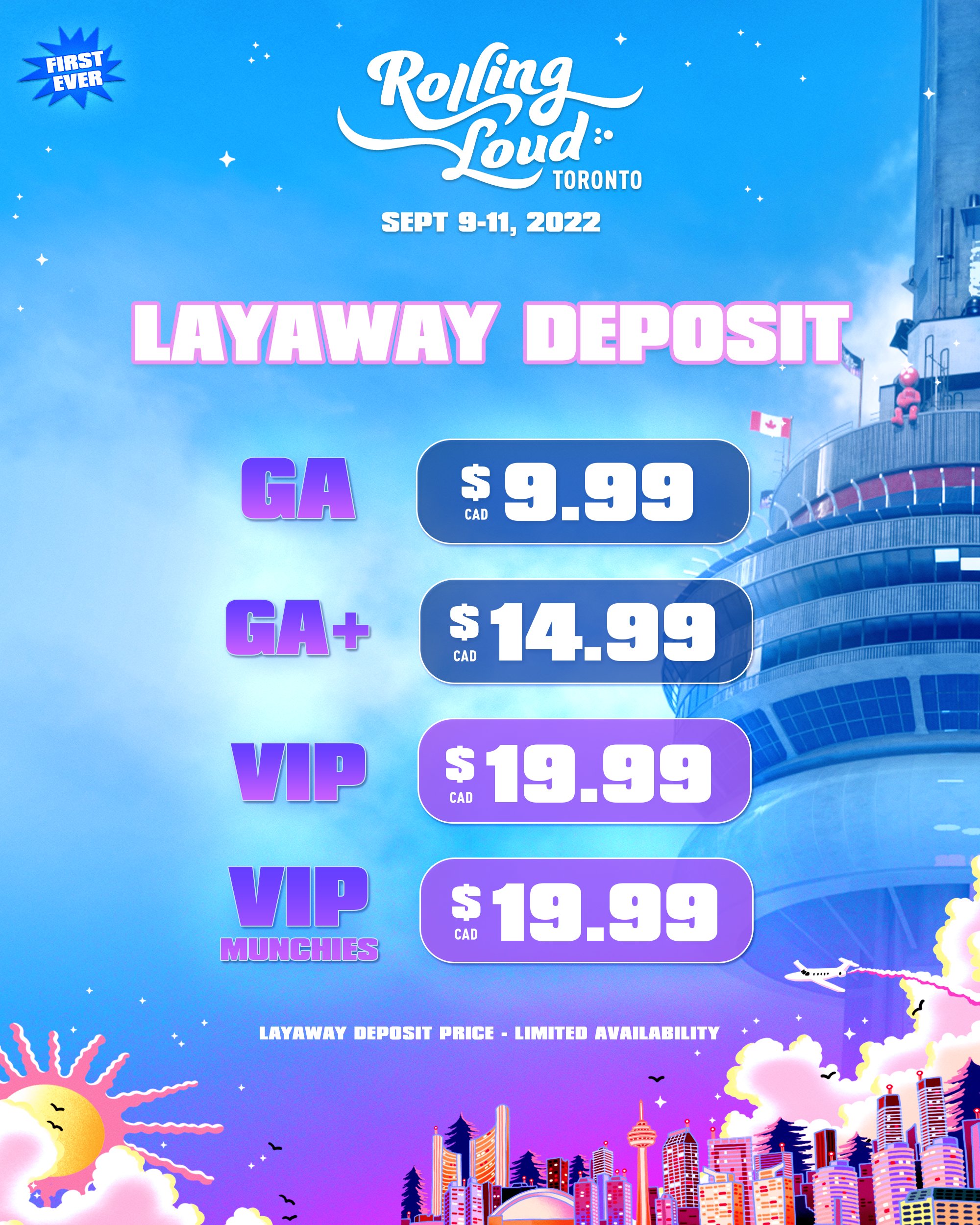 Loud Club at Rolling Loud Toronto Tickets at ONTARIO PLACE in Toronto by Loud  Club