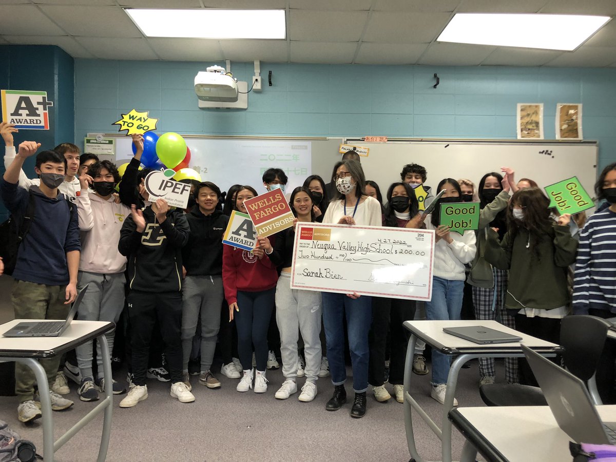 ipef204's tweet photo. With much pride we introduce our high school A+ Award winner for April! Congrats to world language teacher, Sarah Bien! T/Y to program sponsor @WellsFargo Advisors. @ATalley204 @ipsd204_hr @howard_nic @lancefuhrer @MrsWilsonNV @ipsd204 https://t.co/tnZmFT8ZGx
