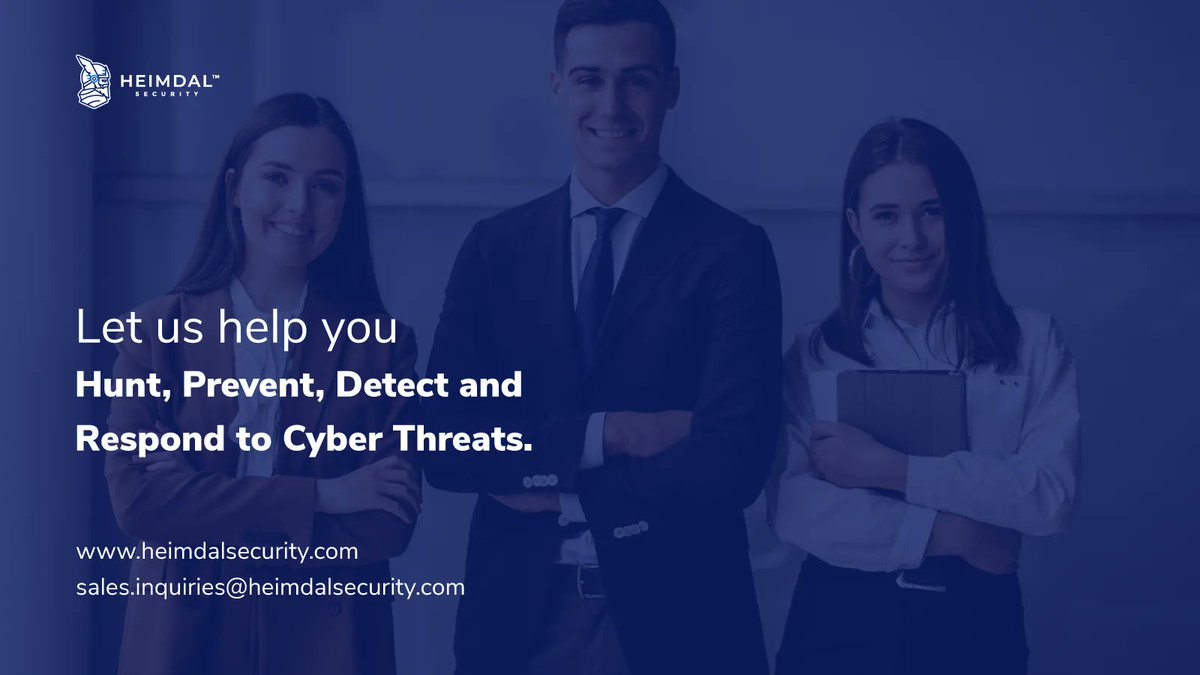 HeimdalSecurity's tweet photo. Want to learn more about the #cybersecurity measures you should put in place to keep your company safe in this unprecedentedly unsafe digital threatscape? Our security consultants are always happy to help!
https://t.co/LOEg6cxG8s
#heimdalsecurity #leadingthefightagainstcybercrime https://t.co/TKCILjRj9O