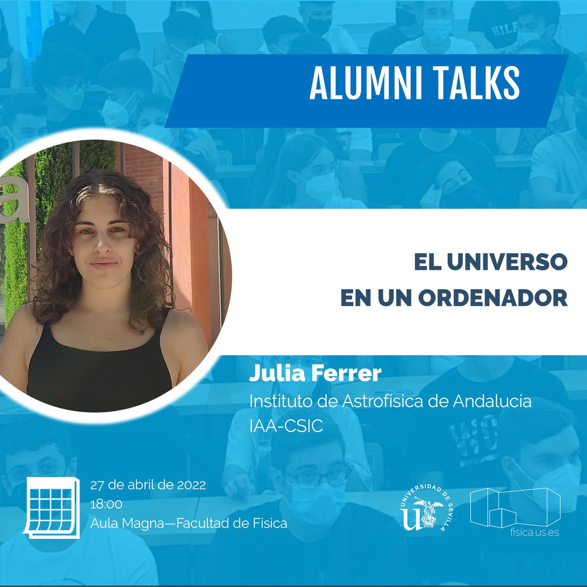 fisicaUS's tweet image. ¡Empezamos en 5 minutos!
#AlumniTalks
@JuliaEreza
El universo en un ordenador

Síguela online:

youtube.com/c/InnovaciónDo…