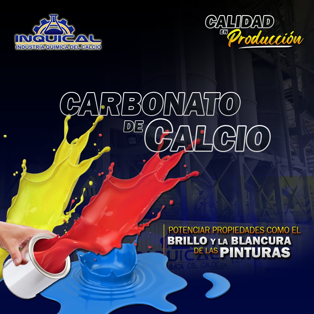 Producimos Carbonato de Calcio con las especificaciones necesarias para tu empresa. La cual permite obtener equilibrio entre el rendimiento óptico y mecánico de la pintura. Seleccionando los productos más adecuados para potenciar propiedades como el brillo y la blancura.