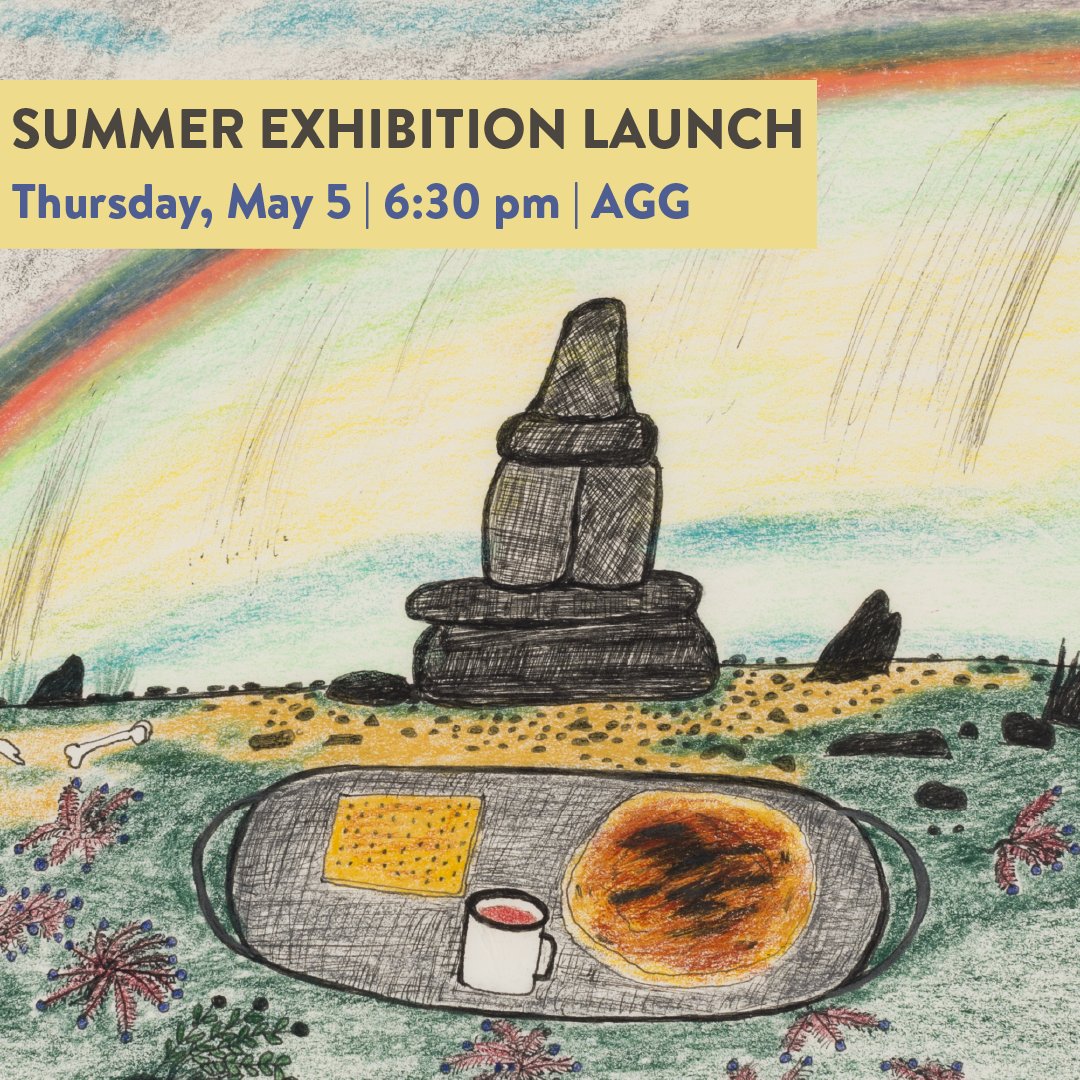 You’re invited to the AGG Summer Exhibition Launch! Taking place next Thurs May 5 @ 6:30pm, join us to be the first to see our new exhibitions, meet the artists & curators, & enjoy throat singing by artist Evie Mark & singer-songwriter Beatrice Deer. All welcome; free admission.