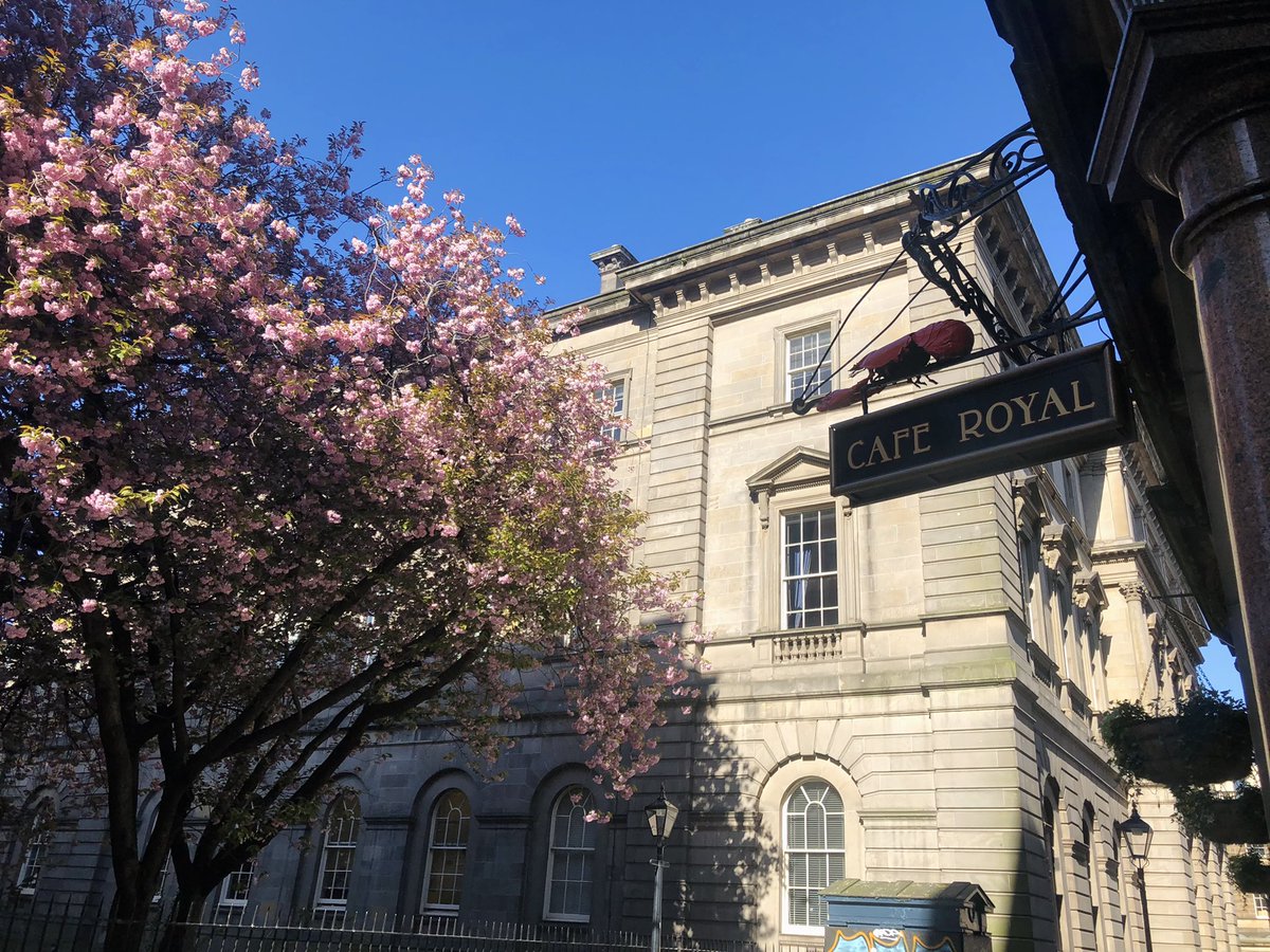 CafeRoyalEDN's tweet photo. The suns out and the pink blossoms are looking absolutely stunning 😍🌸
.
.
.
#caferoyalEDN #bestbars #seafood #locql #foodie #spring #scotland #Edinburgh #edinburghbars #bestbars #metro #mpco https://t.co/GjjGywF2Eb