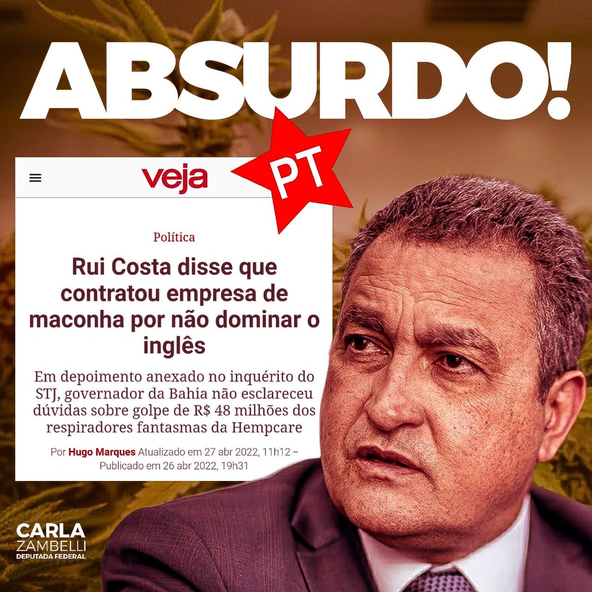 ZambelliRita_'s tweet photo. A falta de fluência em inglês teria sido um dos motivos para o governador Rui Costa (PT) ter assinado o contrato para comprar respiradores com a empresa Hempcare?

Gente!🙄🙄🙄 https://t.co/Gig6LQlIat