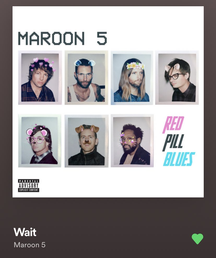 LudwigShareSong's tweet photo. Can you turn around? Just wait. 
@maroon5 Wait
Red Pill Blues 
2018 https://t.co/29LjFhIw0d