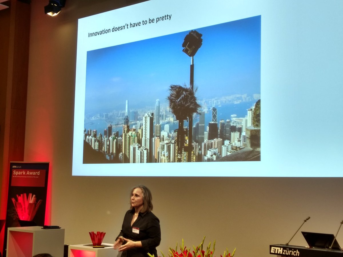 startuptickerCH's tweet image. #Sparkawards @ETH_en Veronique Larcher @SennheiserUSA gives first-hand insights into the process of successful Innovation, including that innovators should not aim for perfection