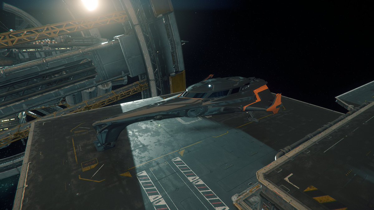 Super_Etetzu's tweet photo. This game just keeps dropping little firsts all the time haha. Today I had fire on my ship as I went through atmosphere and it was wild and kind of terrifying haha. I will miss the 400i when May comes around. It's too much fun #OriginSpace #StarCitizen #400i https://t.co/7ucckn8Qy7