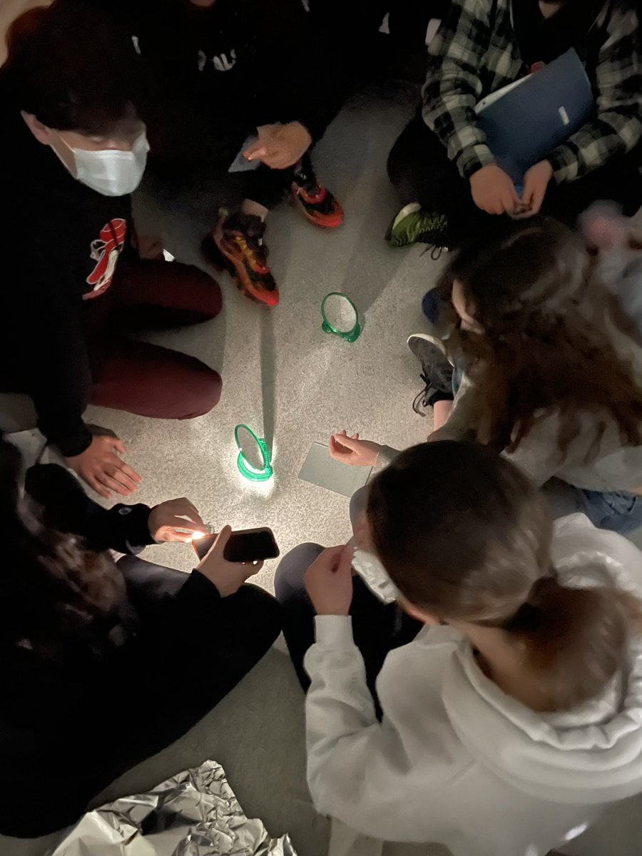 MrsLeCouffe's tweet photo. Working on using reflection to make light travel further before being absorbed in mazes using different reflecting surfaces! Great group discussions as they think out the box! @RCSD_No81 @StJosaphat @webbkyle #Science8 https://t.co/WMmcClbUNY