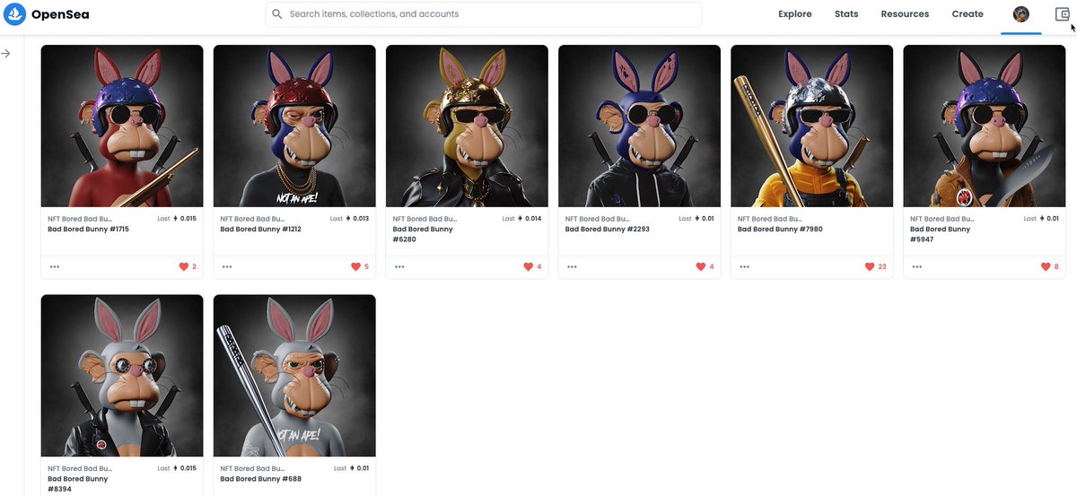 Fungible Planets🇵🇷 (@fungibleplanets) on Twitter photo <a href="/BoredBunnyNFT/">BoredBunny</a> just acquired 7 more Bored Bad Bunnies on discount. Love the art and that’s why I hold. <a href="/BoredBunnyNFT/">BoredBunny</a>. I hope to see the value in the near future. #Metaverse #Apparel #BBSocialClub #NFT If This community can make a comeback it can potentially rival to top projects <a href="/BoredBunnyNFT/">BoredBunny</a> just acquired 7 more Bored Bad Bunnies on discount. Love the art and that’s why I hold. <a href="/BoredBunnyNFT/">BoredBunny</a>. I hope to see the value in the near future. #Metaverse #Apparel #BBSocialClub #NFT If This community can make a comeback it can potentially rival to top projects