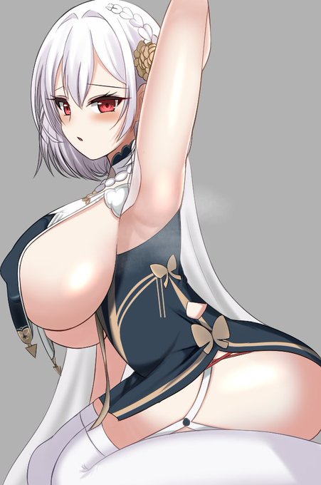 深夜だからおっぱい載せてもバレへんやろ(¦3[____] 