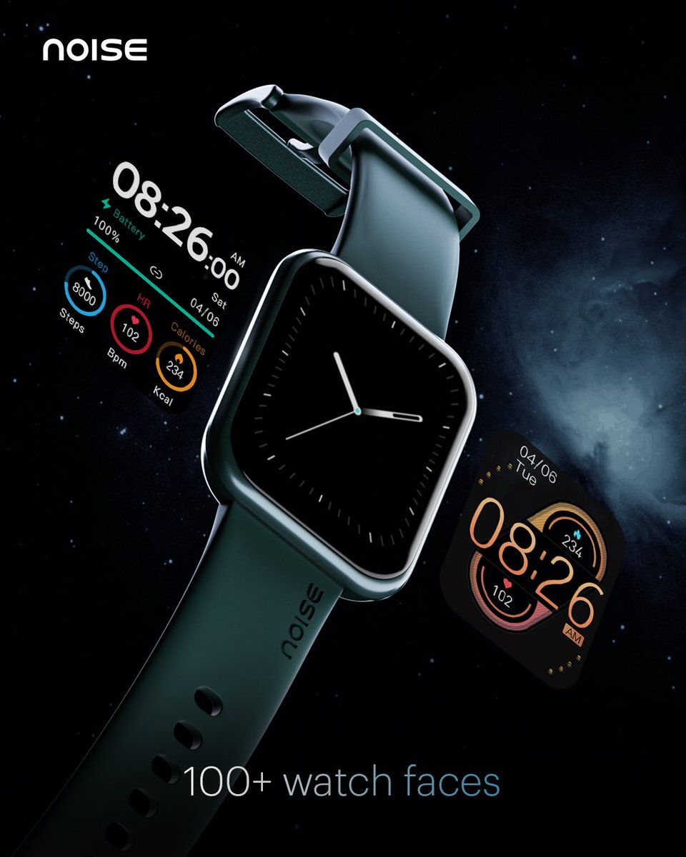 gonoise's tweet photo. When it comes to your look for the day, take your pick from a range of options and create your own unique style with ColorFit Ultra Buzz.
Launching tomorrow, 12pm on https://t.co/ZB7j37ui5A and Amazon.
#NoiseSmartwatch #Noise #WorldIsCalling https://t.co/pcHMlAxT64