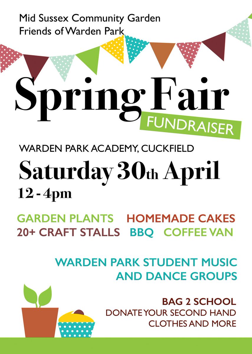 FriendsOfWPSA's tweet photo. We're ready for the Spring Fair!

Join us at Warden Park on Saturday afternoon, we have plants for sale from @garden_mid, homemade cakes, a BBQ, over 25 local craft stalls and more... 
🌿🙂🍰🌱🧸🌸

Please share across all your local networks @CuckfieldLife https://t.co/NsSgIv1fDv