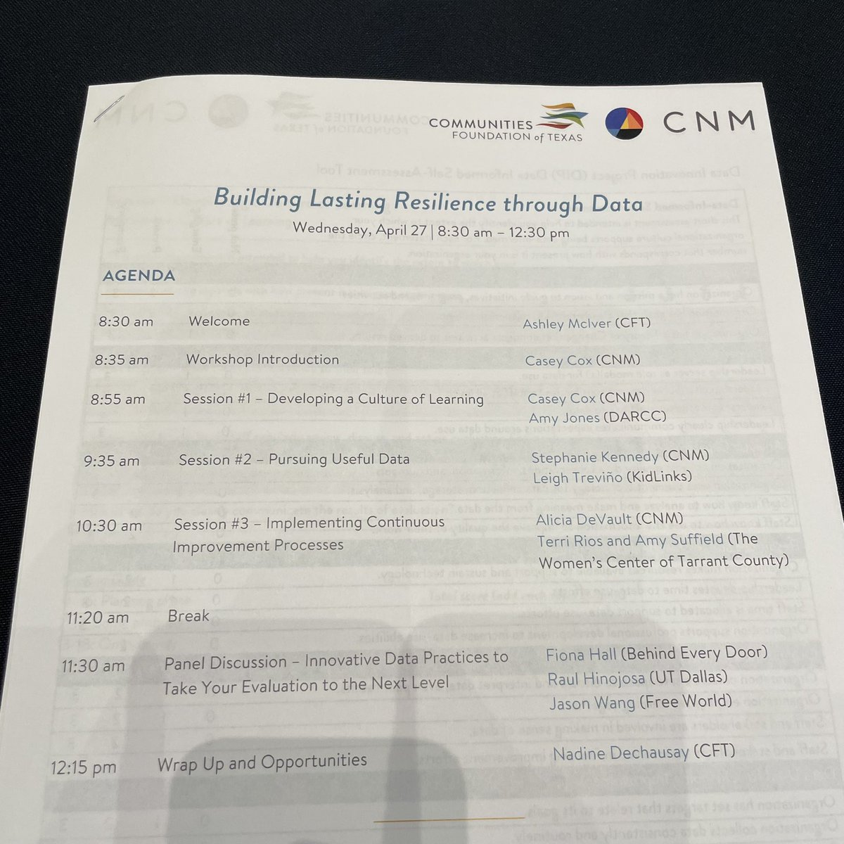 NGAranda21's tweet photo. Excited to be at the Communities Foundation (@GiveWisely) of Texas this morning for their Building Lasting Resilience Through Data Training! 

#GrowWithCFT https://t.co/nmu5LS4ld5