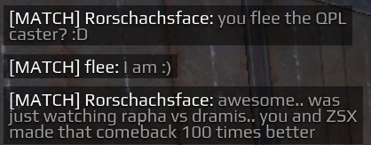 FleeLive's tweet photo. Getting random comments like this from people in-game only makes casting the #QuakeProLeague even better. Always great to hear that people appreciate the effort. @ZsxOnline https://t.co/rUpTBO7Yq2