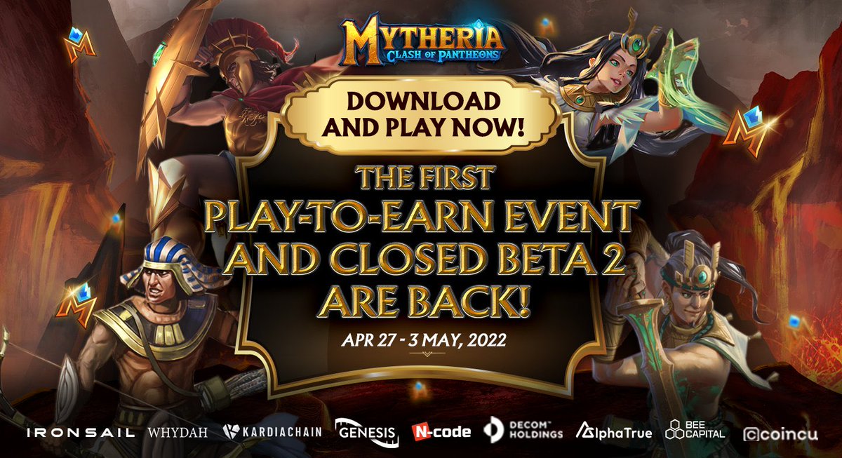 up_gamefi's tweet photo. The content2earn NFT Trading Card game，@Mytheria_MYRA, Player can ge lots of fun and thrilling moments. Hundreds of well-built characters and artifacts add to the excitement when players can create their own decks, trade with other players or hunt for their favorite rare Gods.🤾 https://t.co/ml4tp3e1Yn