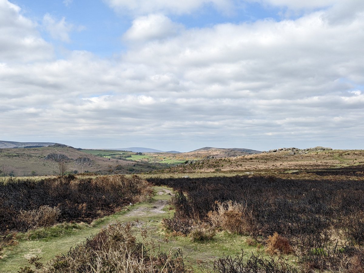 Astro_MiguelM's tweet photo. After very interesting talks for the past two and half days, and before more to come from tomorrow, splendid hike at #Dartmoor during @2022Sharpest with @astrokraus https://t.co/5r1Q6lg3gU