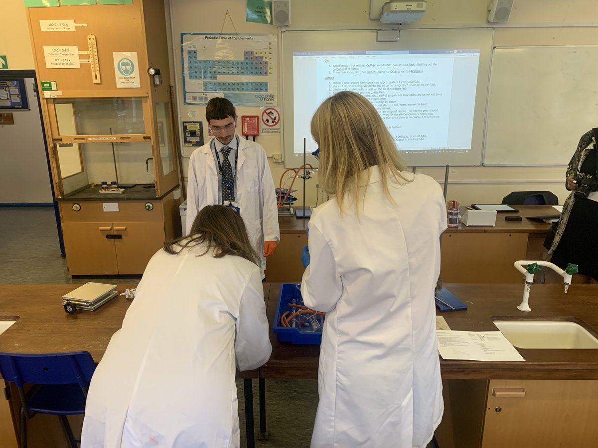 rgsheadmaster's tweet photo. Parents undertaking chemistry lessons at school as part of STEAM week ⁦@ReigateGrammar⁩ 

Very good classroom behaviour! https://t.co/TIWBf9J5Ev