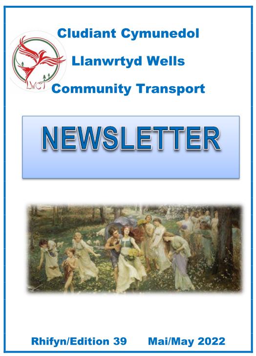 May Newsletter lwct.org.uk/news/ 
Features: Little Ships of Dunkirk, Twm Siôn Cati, Llanwrtyd Eisteddfod, Heritage Trails, Devil’s Staircase Ultra Trial Race, May Celebrations, &amp; Y Golofn Gymraeg (The Welsh Column) features Welsh field names.