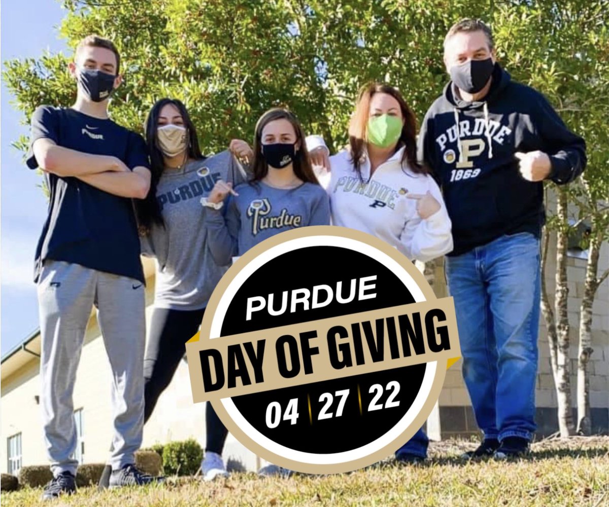 Our family loves Purdue and it shows by our donations - show your love to Purdue Cheer with your donations to #purduedayofgiving #purduecheer <a href="/purduecheer/">Purdue Cheer</a>