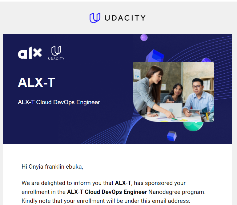 And the devops Journey continues!thanks to ALX
#ALXaccepted #ALX