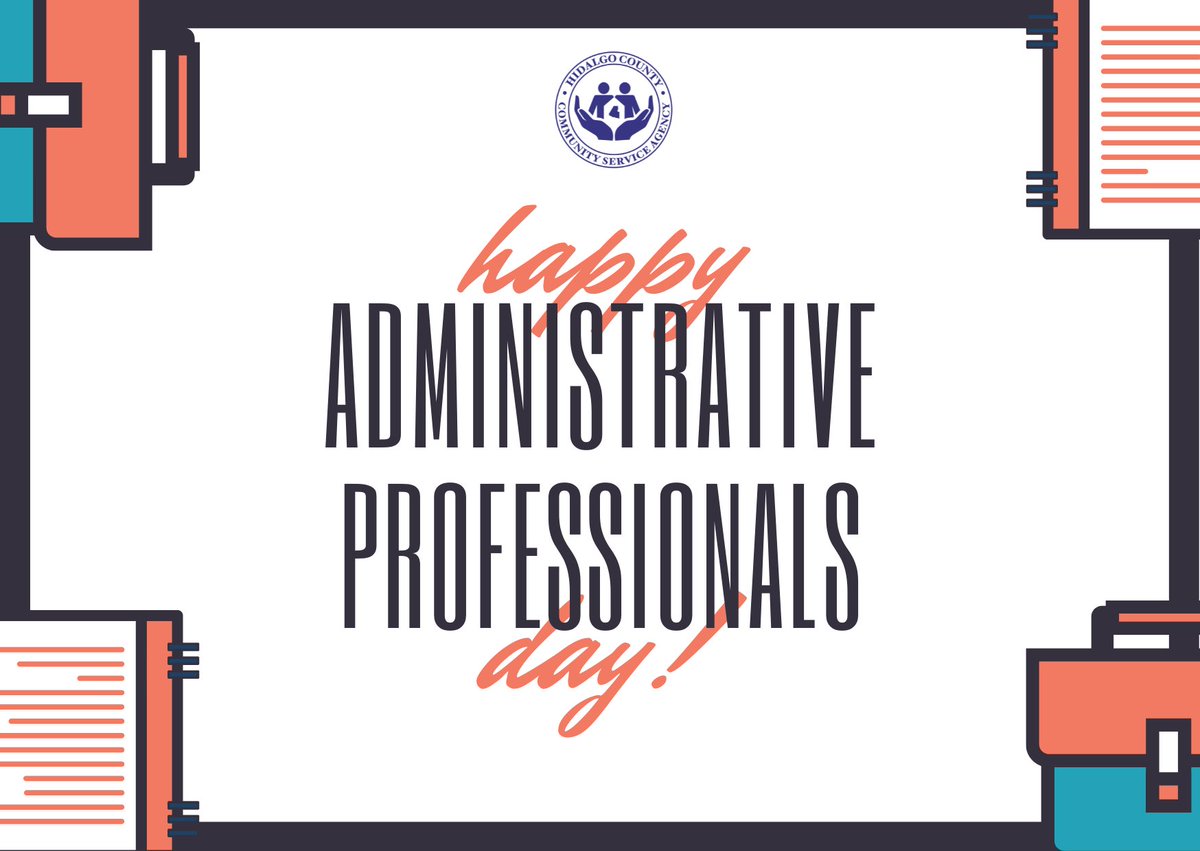 Happy Administrative Professionals Day! 
Thank you for all you do 🖊📎📑

#hidalgocounty #administrativeprofessionalsday #adminassistants #hccsa #thankyou #office #officesupport