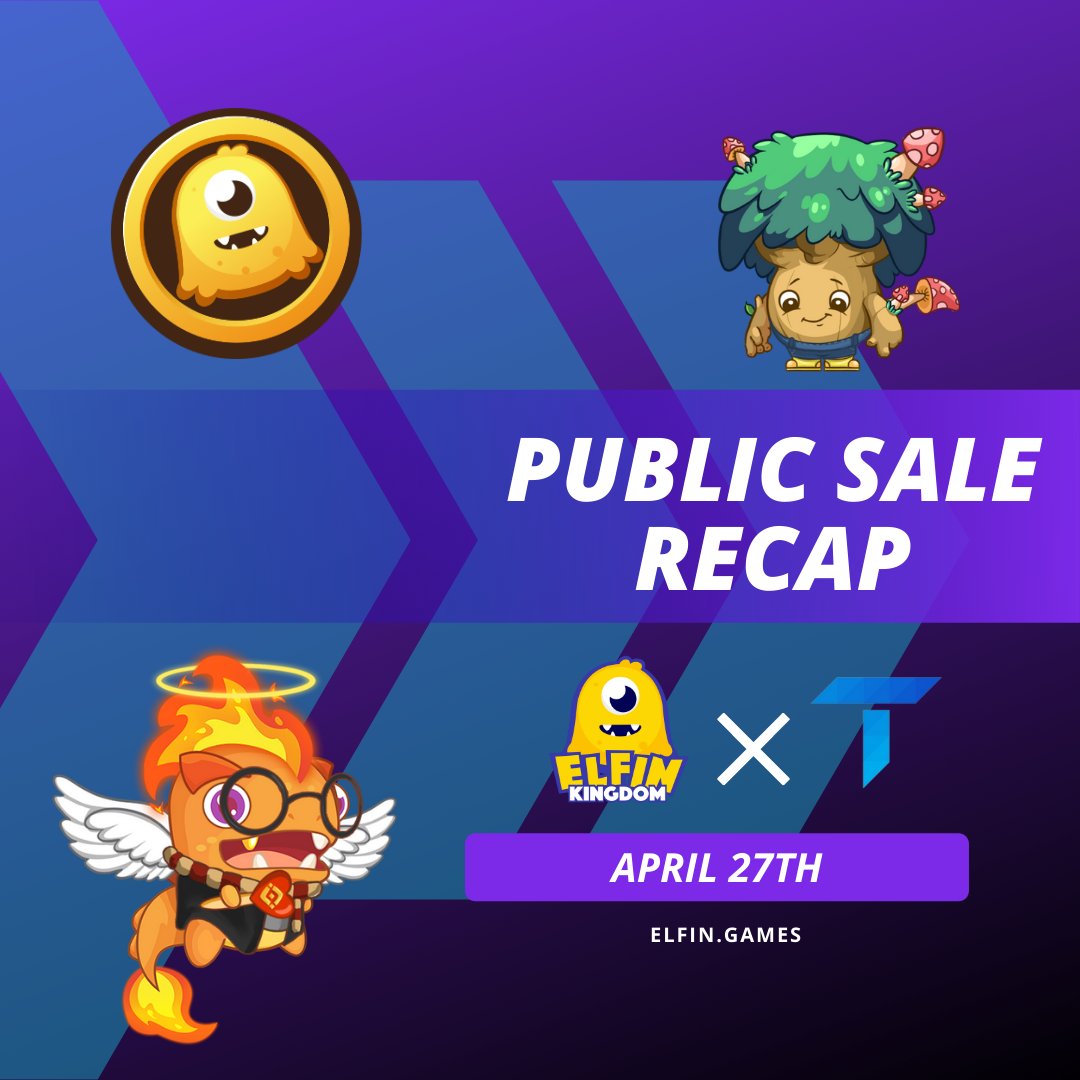 ElfinGames's tweet photo. Here's a recap of our #PublicSale on @tokensoftinc

 1⃣We sold out in less than 2h!!🥳
 2⃣Less than 5% of subscribers got in
 3⃣In average each participant got $2,989.5 $ELFIN

We really appreciate all the support♥️

Now you are officially $ELFIN #Hodlers https://t.co/IbvUfnMiKs